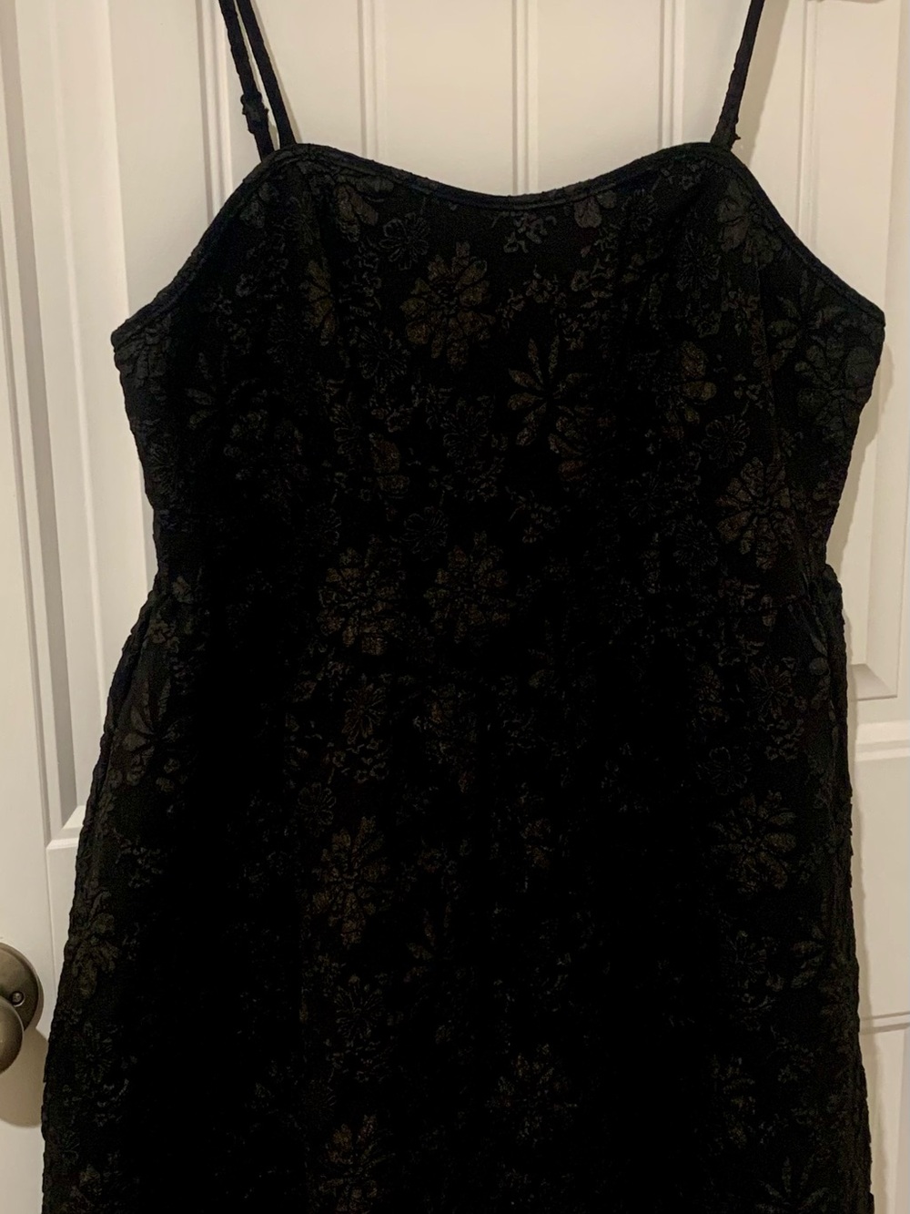 SHEIN Black Strapless Floral Lace Dress
